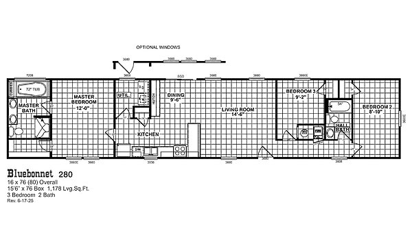 Acorn / Bluebonnet 280 Layout 84476