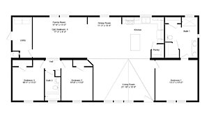 Solitaire Homes 28603A / The Montana Layout 74771