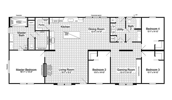 Cavco Austine / Luxe Haven 32724A Layout 82580