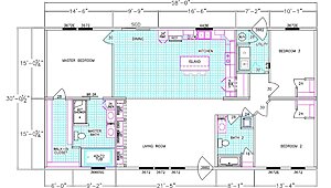 Franklin Homes / Riverview (Wind Zone 2) Layout 66608