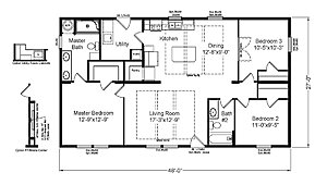 Cavco Millersburg / Pacific Crest 28483B Layout 84263
