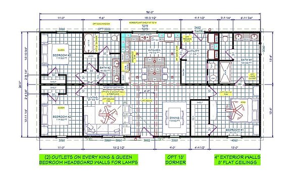 Cavco / Lily Rose Lot #10 Layout 90312