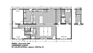 Custom Home / Easy Livin' 2x6 Lot #14 Layout 83291
