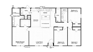 Palm Harbor / Homeland 30544H Layout 75421