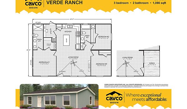 VERDE RANCH 28403N / PRICE STARTING AT $89,999 Layout 91783