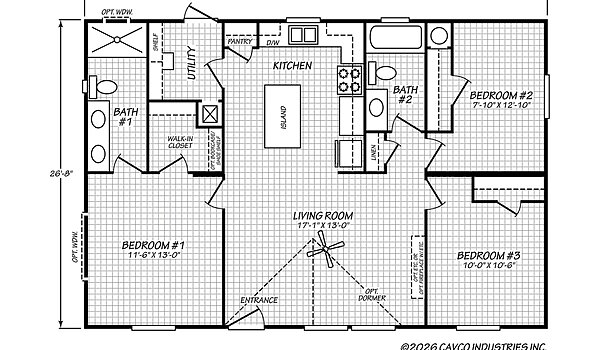 VERDE RANCH 28403N / PRICE STARTING AT $89,999 Layout 91782
