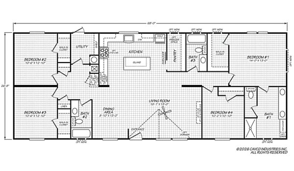 Palm Harbor Elite / PH Elite 28684F Layout 91390
