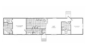 Solitaire Singlewide / SW-HD-284 Layout 63571