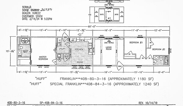 HUD-40880316-CST-34 / Franklin HUD (Single) No Category 75115