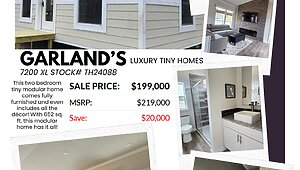 NEW GREAT OUTDOOR COTTAGES LUXURY TINY HOME / THE 7200 XL Interior 85283