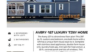 NEW AVERY CABIN CO LUXURY PARK MODEL / THE AVERY 127 Utility 85295