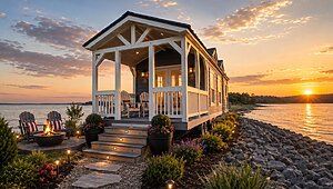 NEW AVERY CABIN CO LUXURY PARK MODEL / THE AVERY 127 #TH24089 Exterior 91247
