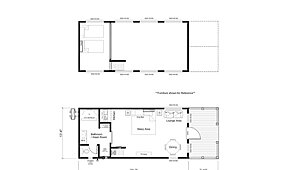 New 2024 CLAYTON PARK MODELS / THE STUDIO SUITE #TH24085 Layout 90679