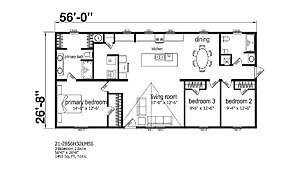 Champion Homes / Sunlight 2856H32LM56 Lot #7 Layout 72336