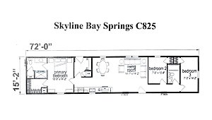 Skyline Homes / Bay Springs C825 Layout 63342
