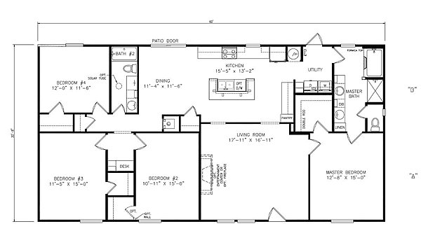 Modular Series / 3264-32A-MOD-4BED Layout 72256