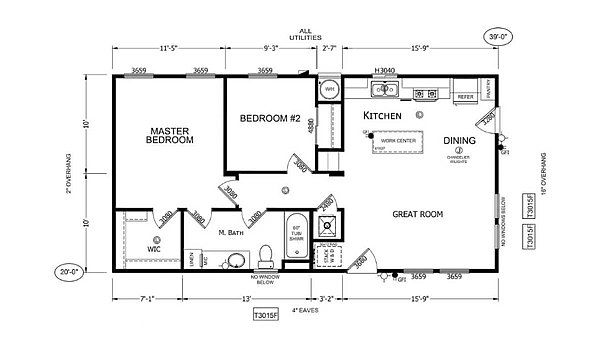 Genesis / Crystal Cove 790 ADU Layout 87488