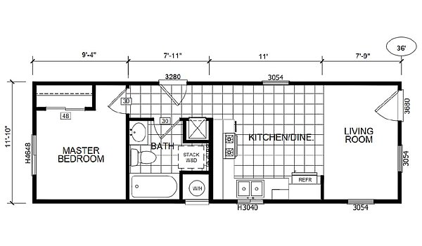 Bradford / BD-80 ADU Layout 87490