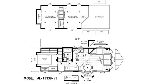 Alpine Loft / AL-1133B-21 Layout 69002