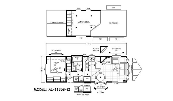 Alpine Loft / AL-1135B-21 Layout 69030