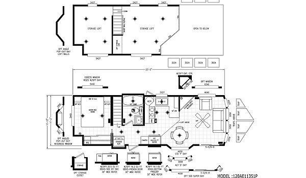 Alpine Loft / 120AL11351P Layout 133500