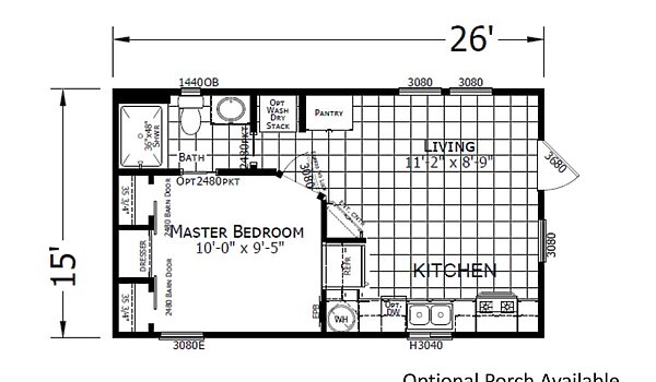 Park Model RV / PM 514 Layout 48561