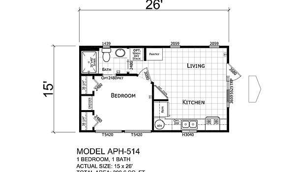 Park Model RV / PM 514 Layout 48561