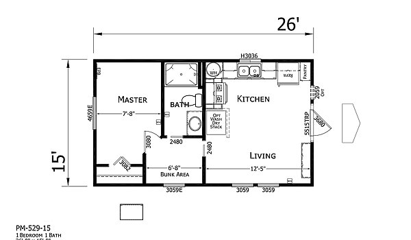 Park Model RV / PM 529 Exterior 65101