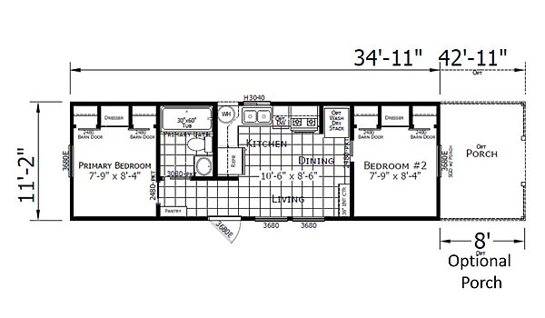 Park Model RV / PM 531 Layout 104101