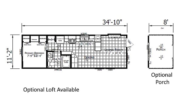 Park Model RV / PM 528 Layout 104102