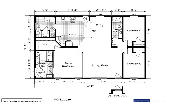 Cedar Canyon / 2020 with Raised Roof Layout 120592