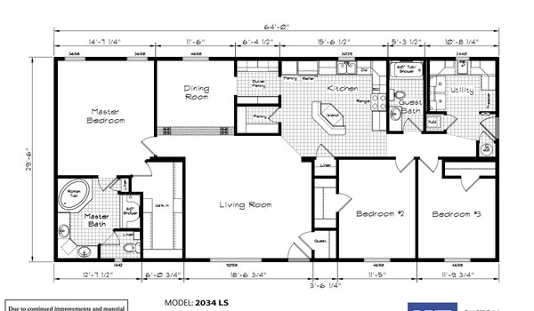 Cedar Canyon 2034LS by KIT Custom Homebuilders - ModularHomes.com