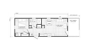 Park Model / Contemporary Cottage 1437415LGX Layout 82702