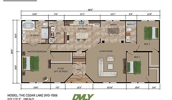 Deer Valley Series / Cedar Lake DVD-7006 Layout 41069