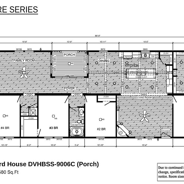 Signature Series / Orchard House DVHBSS-9006C (Porch) Layout 10063