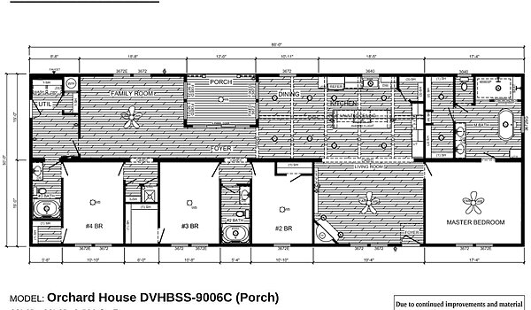 Signature Series / Orchard House DVHBSS-9006C (Porch) Layout 10063