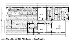 Signature Series / The Adriel DVHBSS-7801 Corner ½ Rock Fireplace Layout 27454