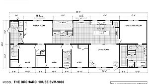 Sun Valley Series / Orchard House SVM-9006 (Larger Porch) Layout 57209