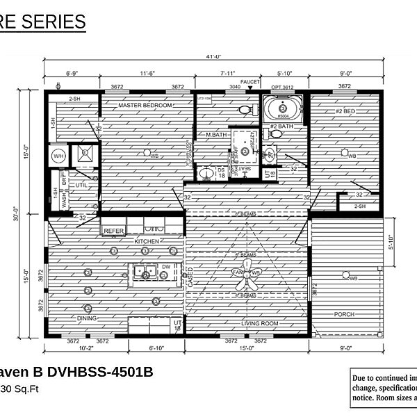 Signature Series / The Haven B DVHBSS-4501B Layout 67208