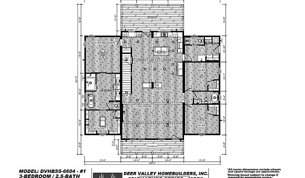 Signature Series / The Barndominium DVHBSS-6604-1 Layout 97456