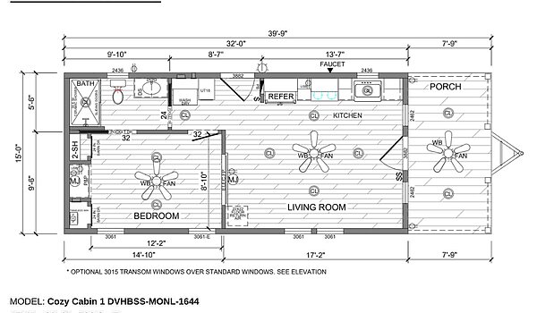 Signature Series / Cozy Cabin 1 DVHBSS-MONL-1644 Layout 99144