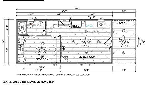 Signature Series / Cozy Cabin 1 DVHBSS-MONL-1644 Layout 99144