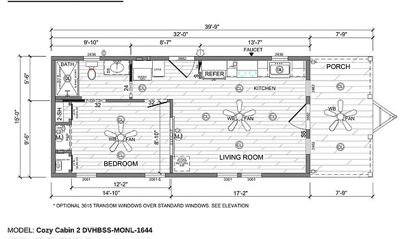 Signature Series / Cozy Cabin 2 DVHBSS-MONL-1644 Layout 101807