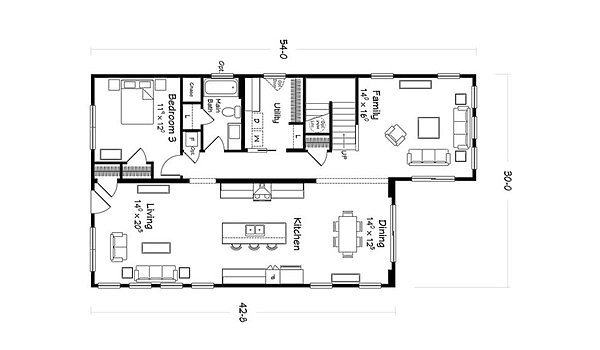 Modern Living Series / Jasmine Two Story Layout 80687