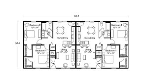 Multifamily Collection / Arlington I Layout 80712