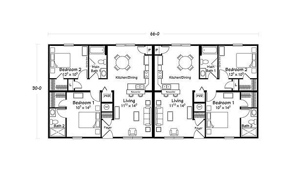 Multifamily Collection / Arlington II Layout 80714