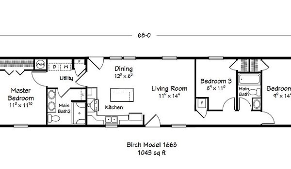 ValueCraft Series / Birch Model 1668 Layout 99089