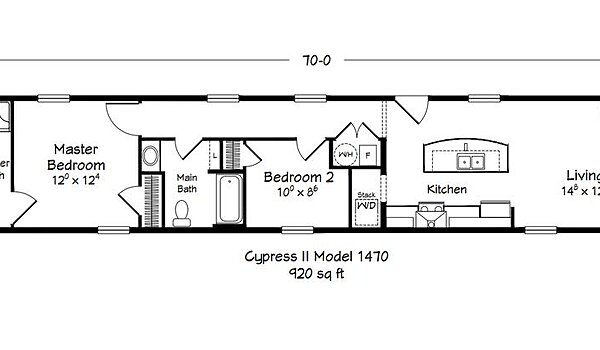 ValueCraft Series / Cypress II Model 1470 Layout 99102