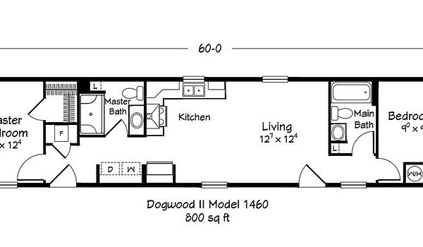 ValueCraft Series / Dogwood II Model 1460 Layout 99106