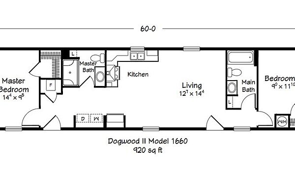 ValueCraft Series / Dogwood II Model 1660 Layout 99108